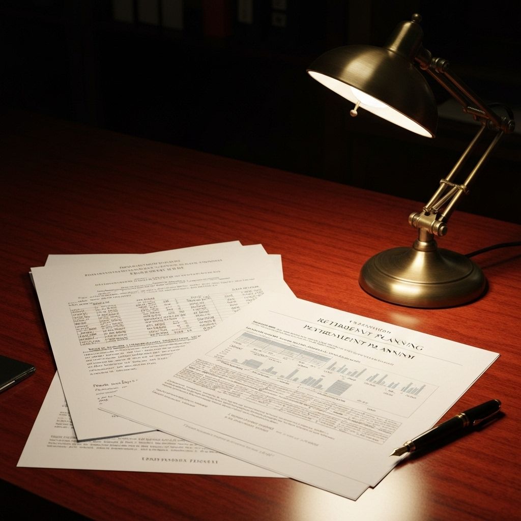 Pension and benefits documents